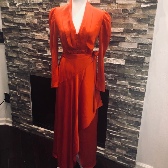 🧡BCBG Maxazria 2 piece orange set, size xs🧡 - Picture 5 of 8